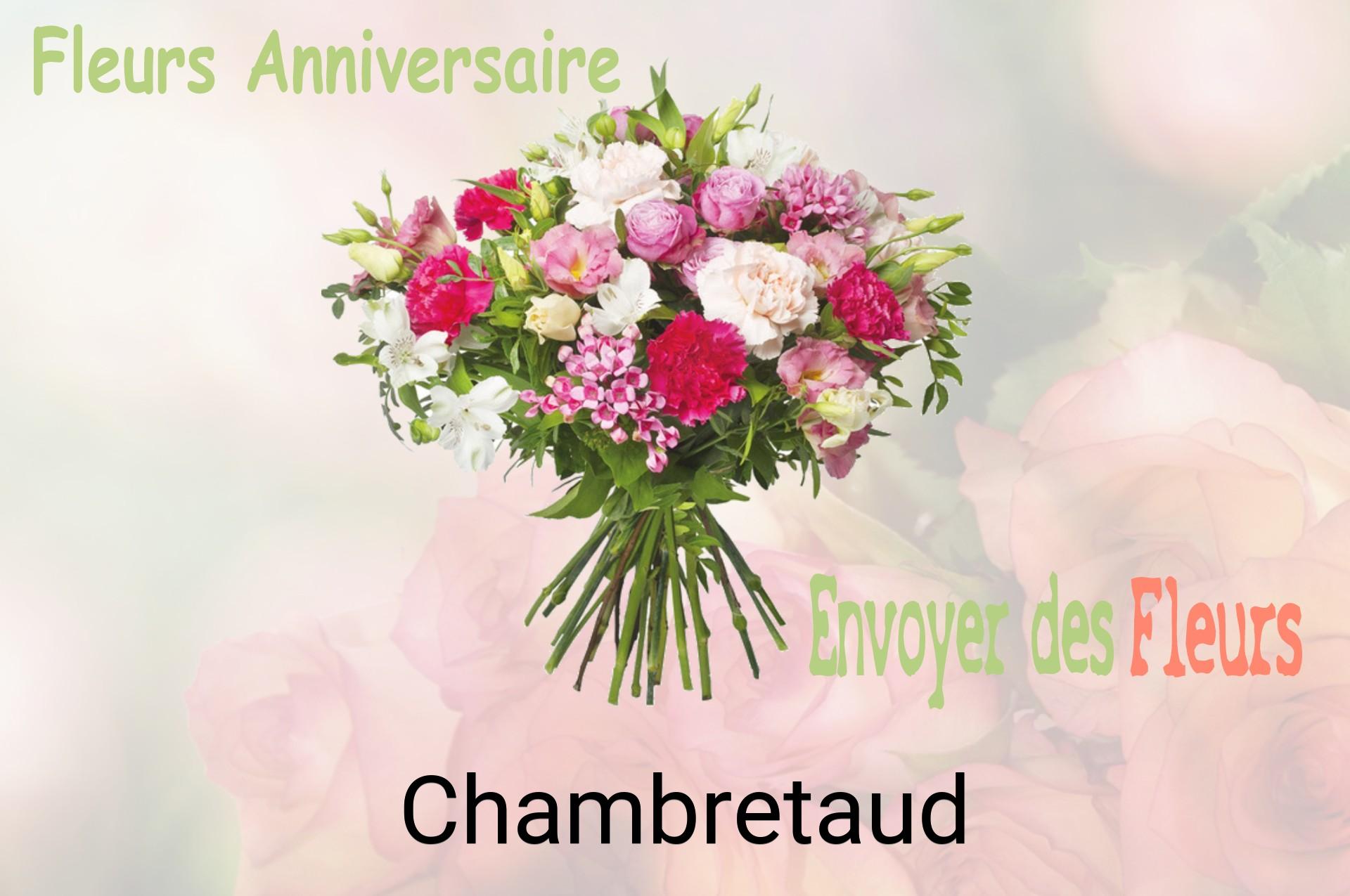 Bouquet de fleurs d’anniversaire livré à Chambretaud